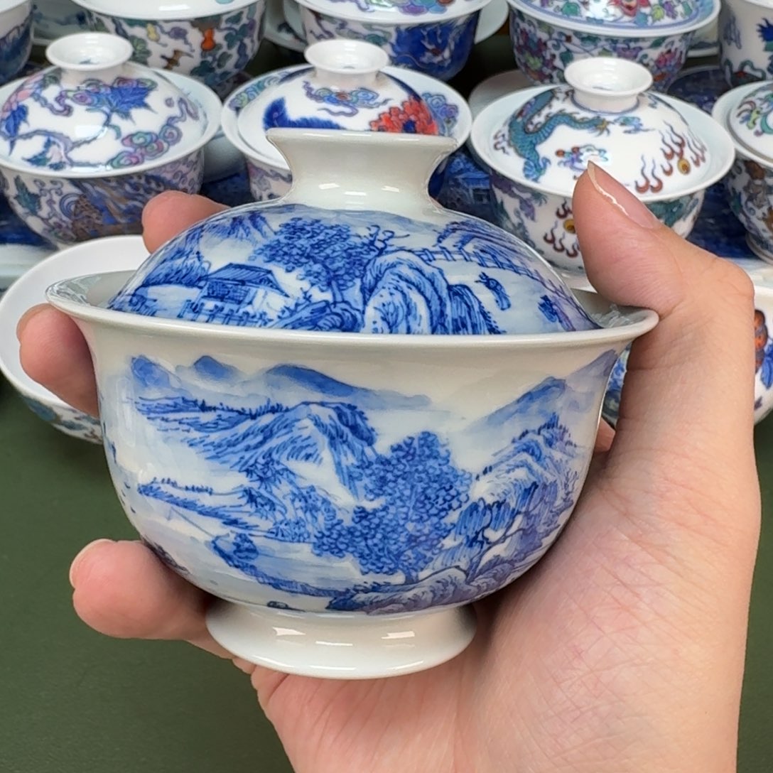 景德镇手工手绘茶具344