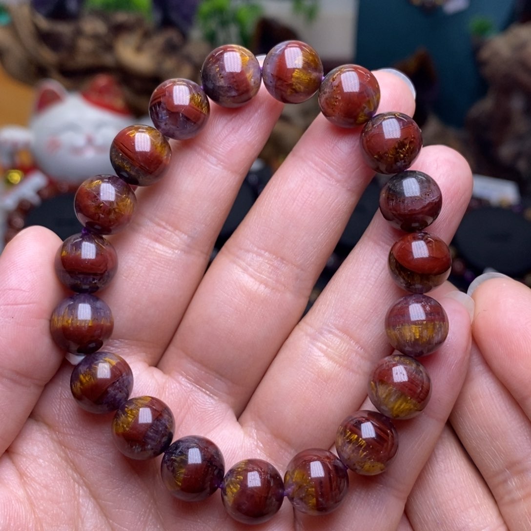 水晶A022极光四色单圈10m未镶嵌薇*