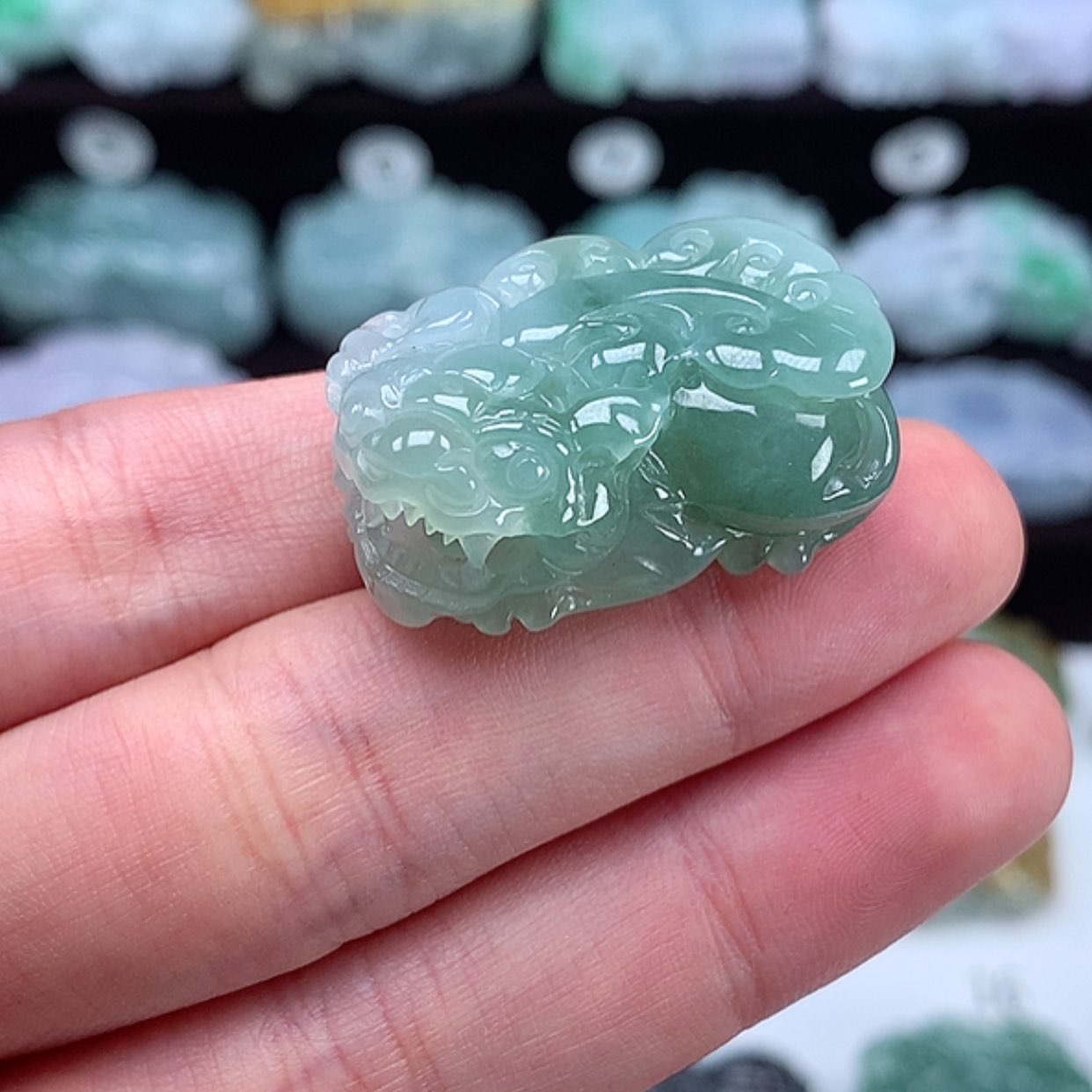 【闪购商品】翡翠颈饰未镶嵌貔貅