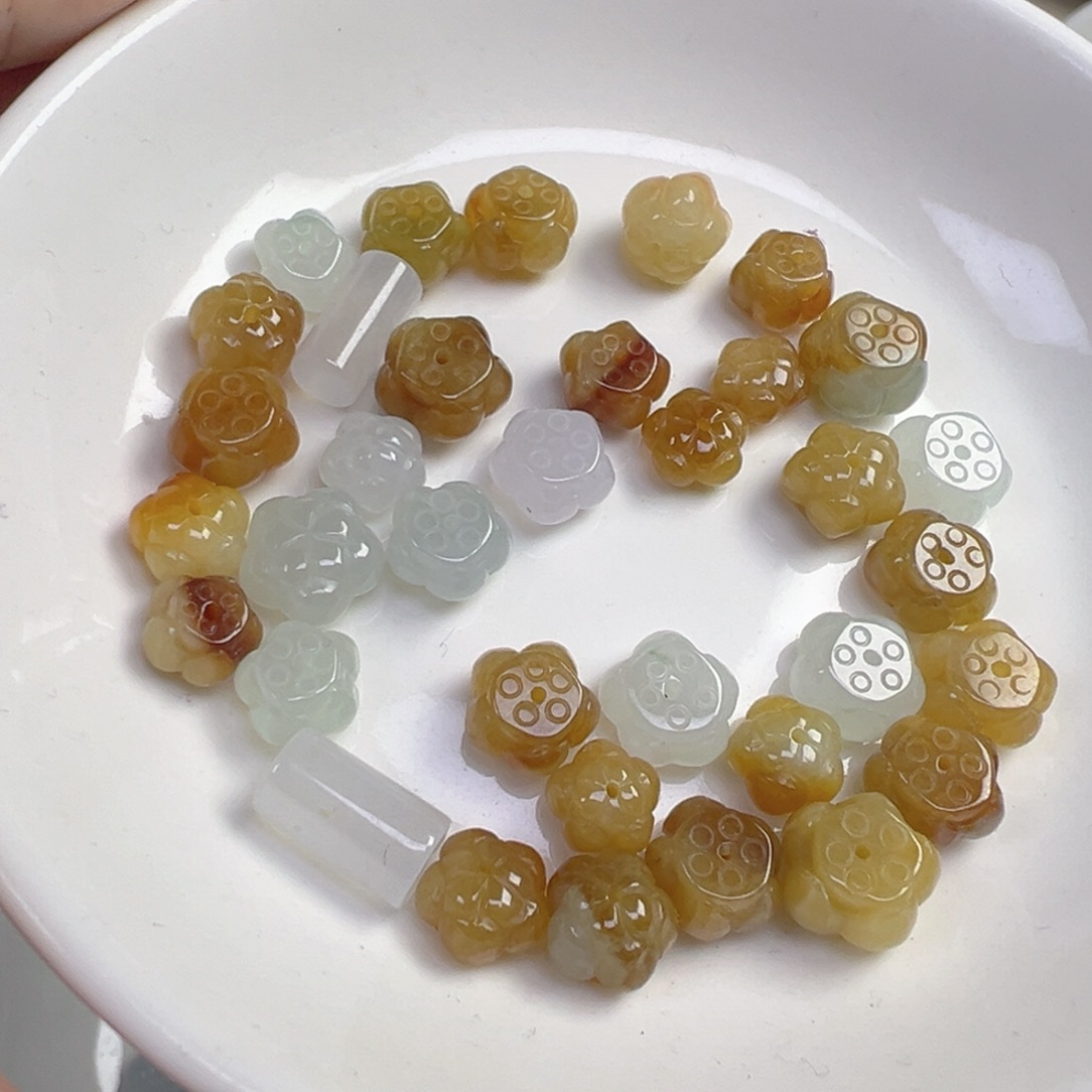 翡翠散珠莲花珠一颗