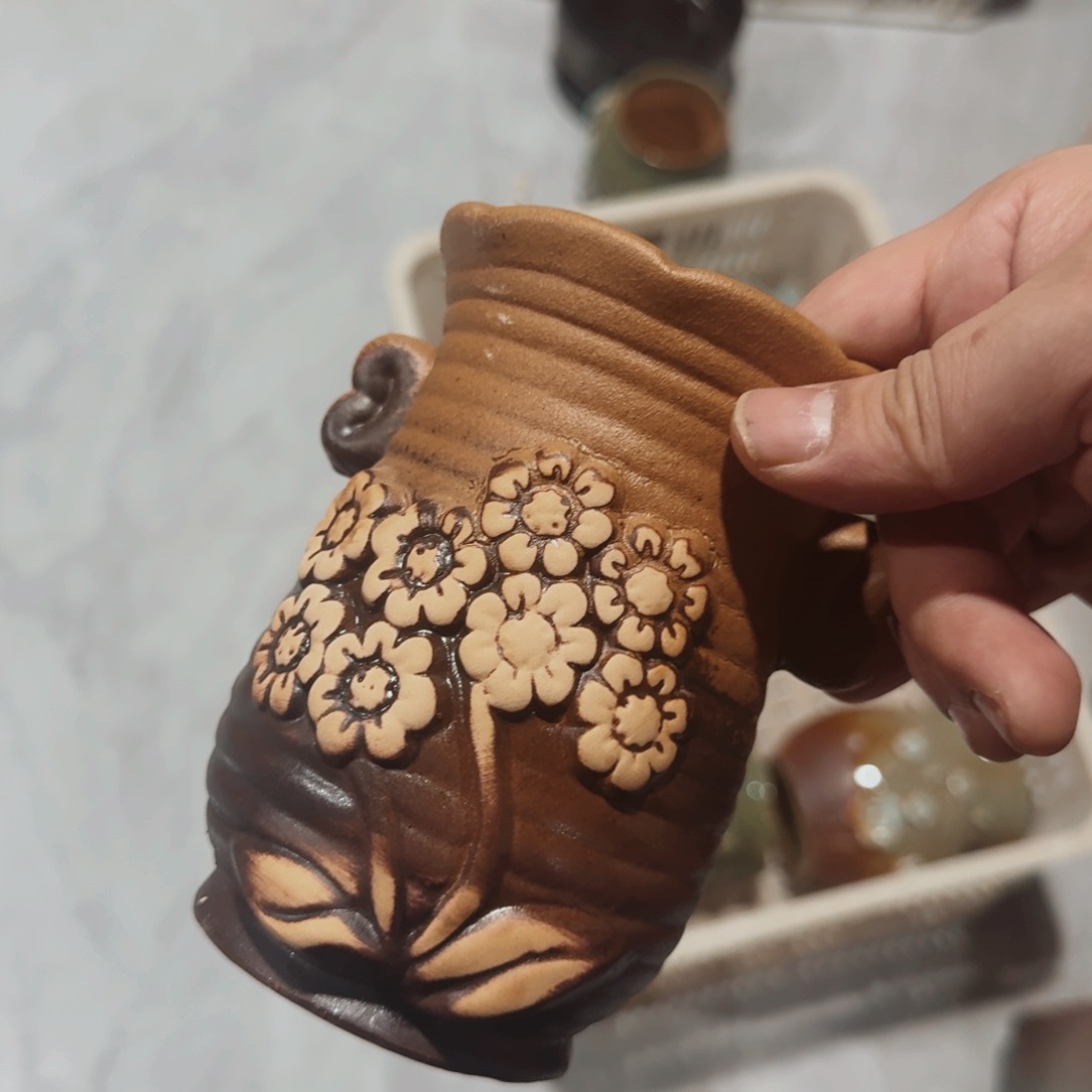紫砂花盆粗陶盆醋