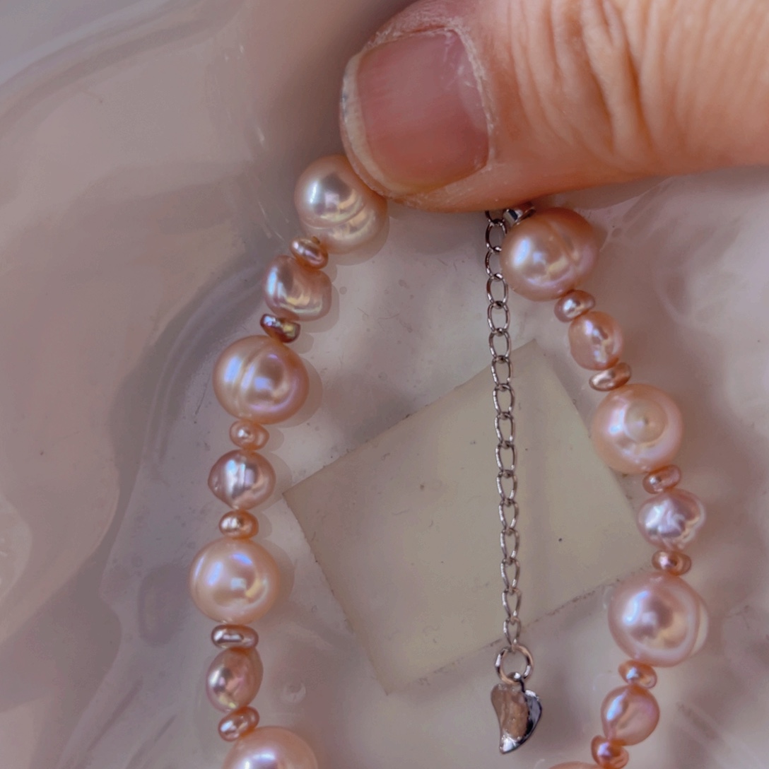 淡水珍珠手绳合金