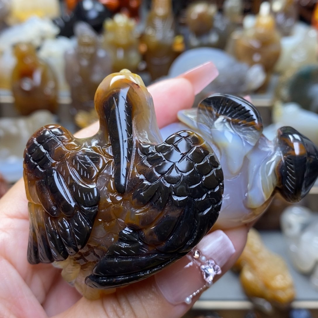 玛瑙/玉髓把件未镶嵌