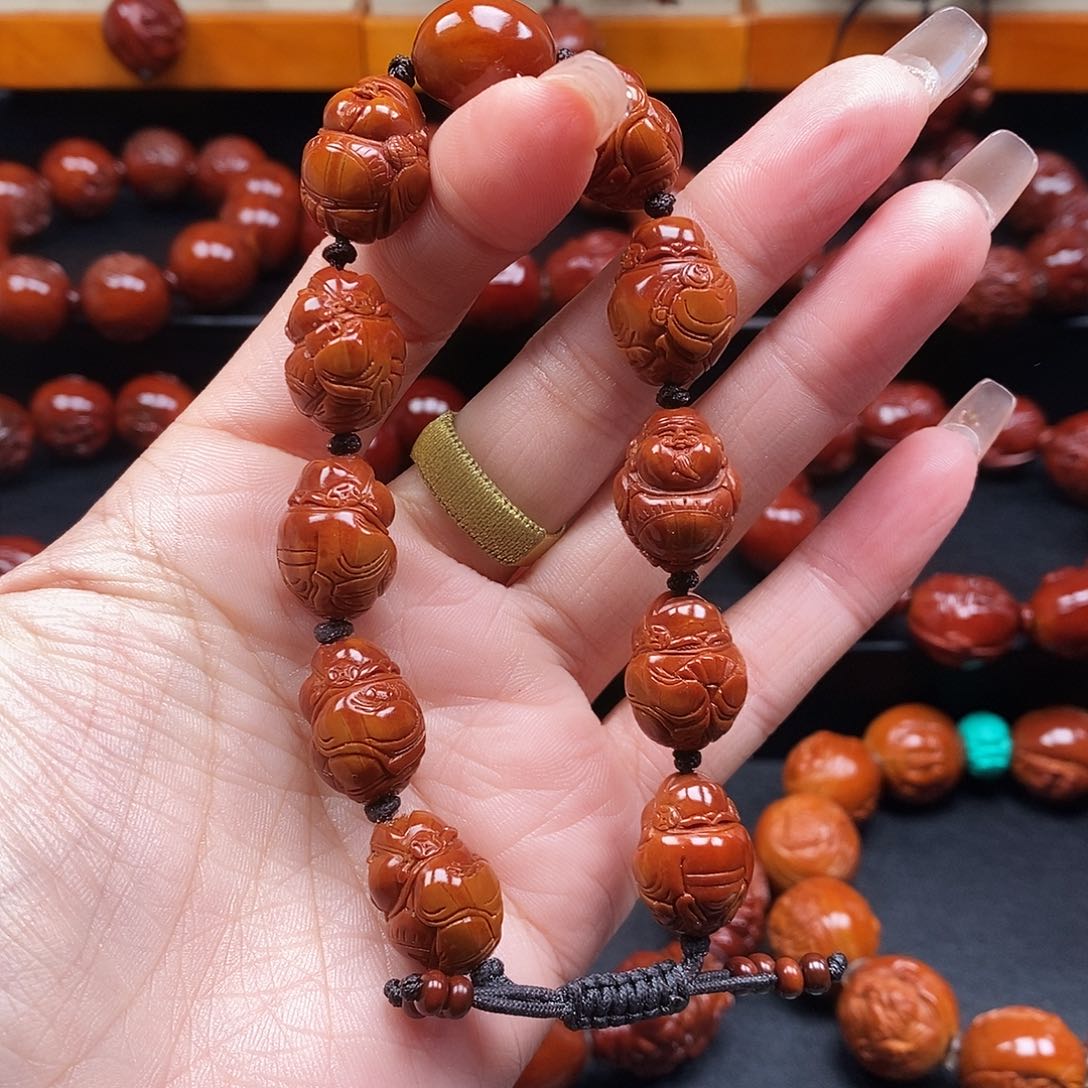橄榄核手串海派财神