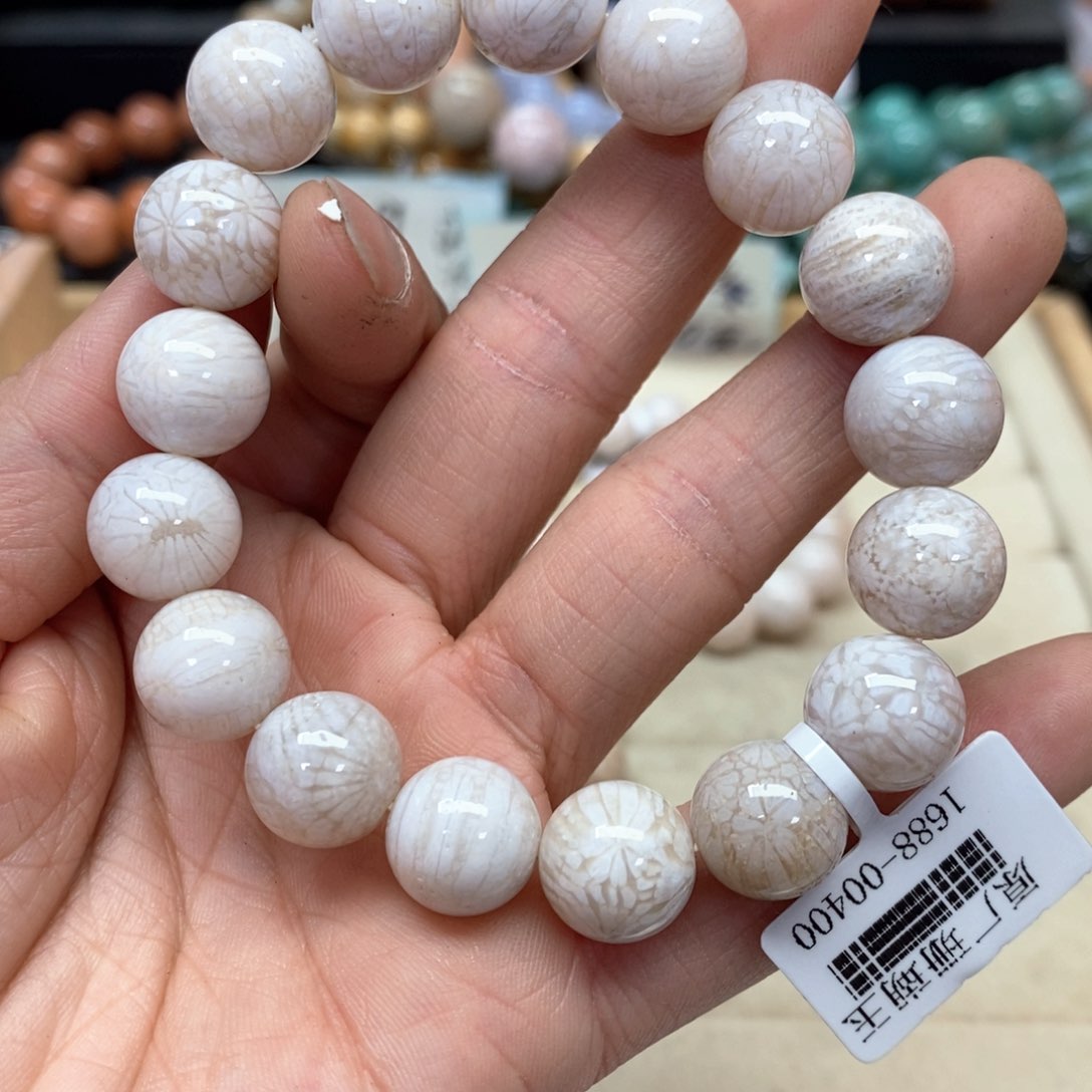 硅化珊瑚（珊瑚玉）手链未镶嵌756