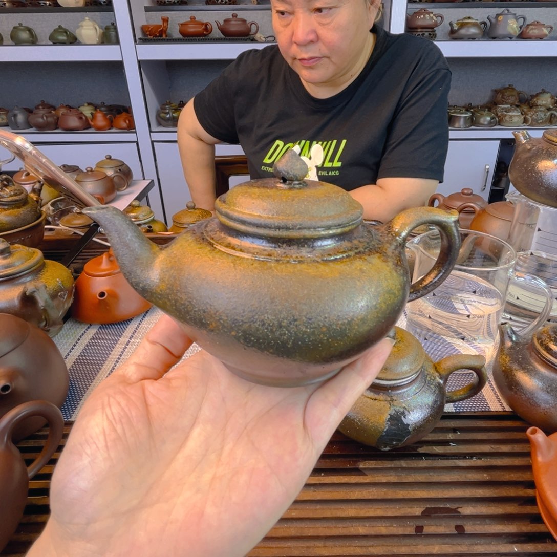 老***-紫砂茶壶底槽清柴烧240cc