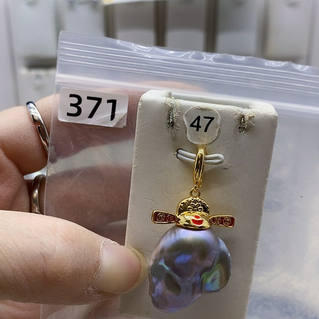 颈饰合金淡水珍珠