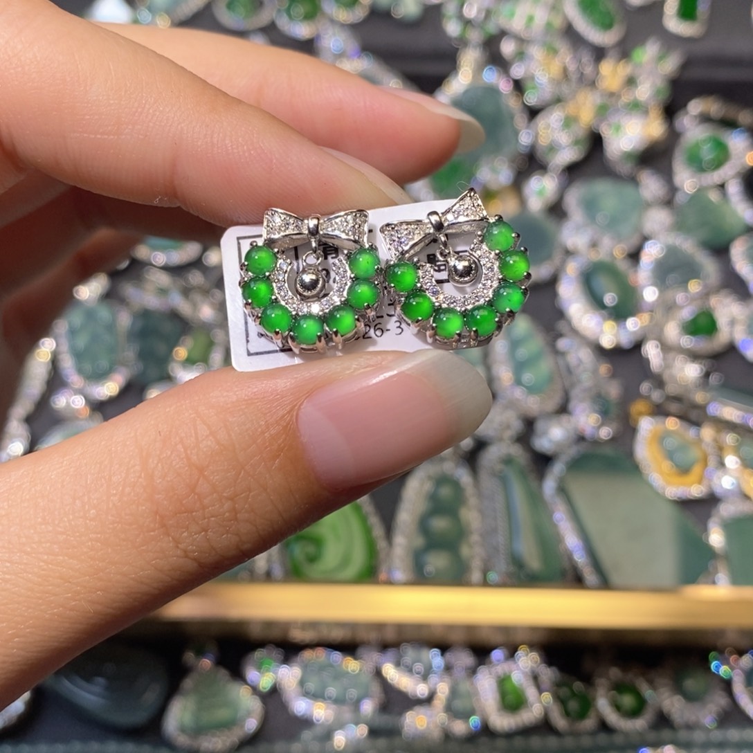 翡翠银S925镶嵌颈饰