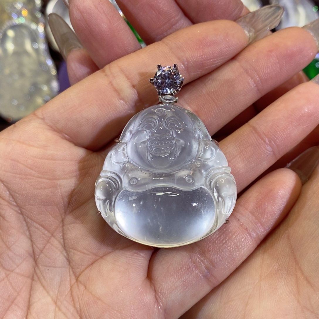 石英质玉颈饰银S925镶嵌驻****司