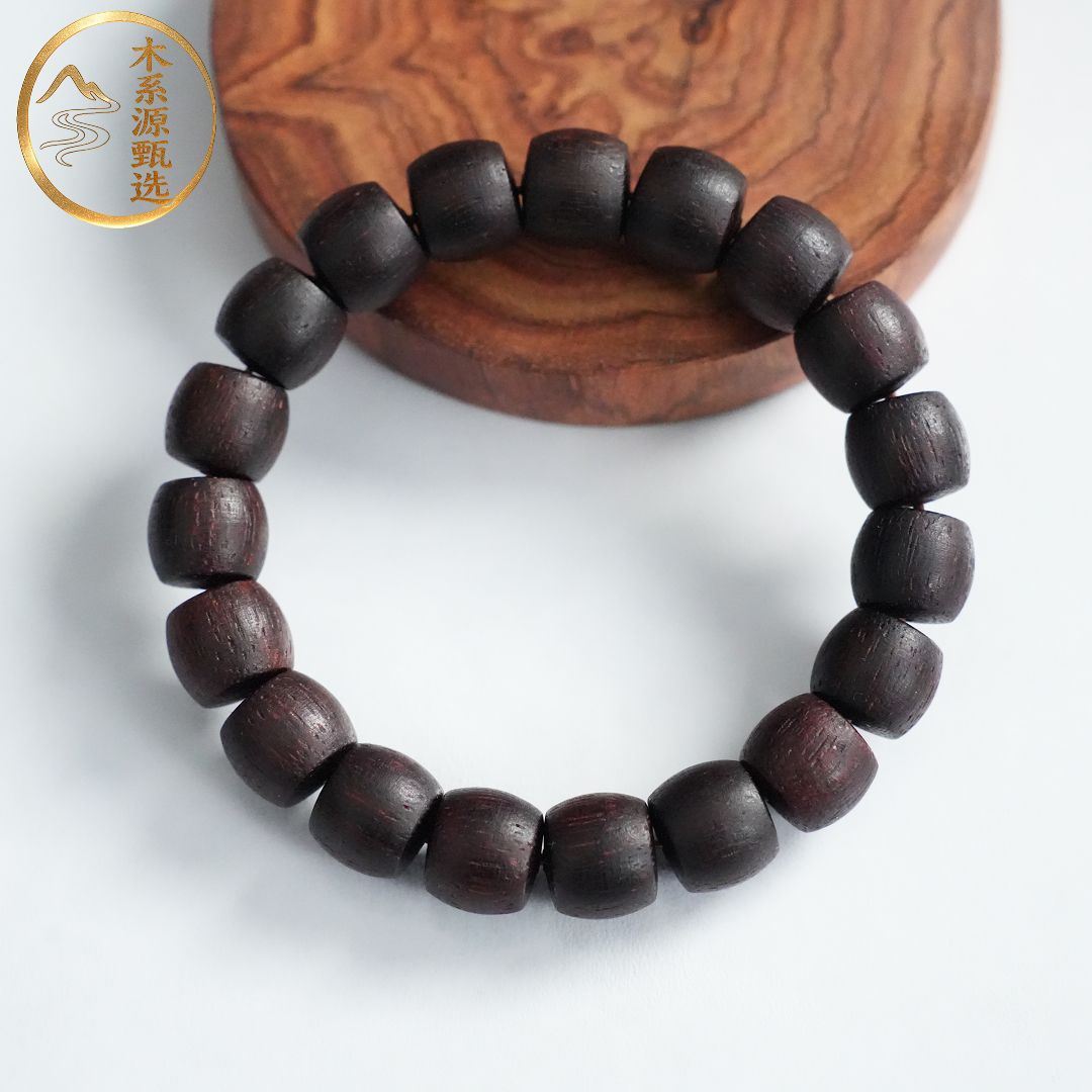 木系源【沉水级】海南降真香卡10直切鼓珠单圈手串可盘