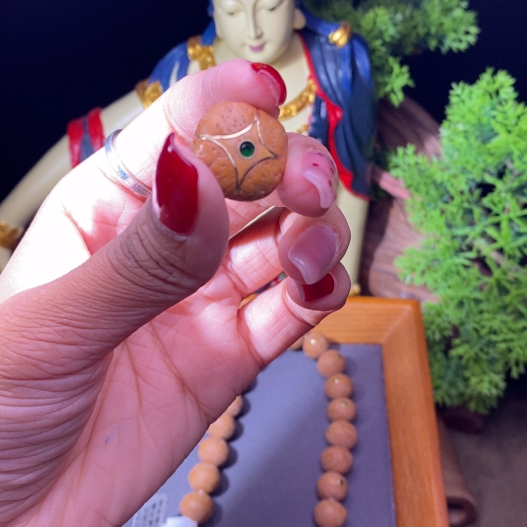 凤眼菩提手串麒麟眼三通