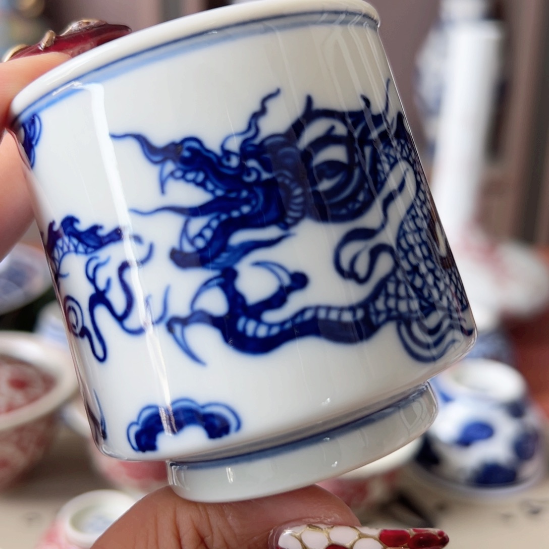 摆件景德镇毛仔柴窑主人杯