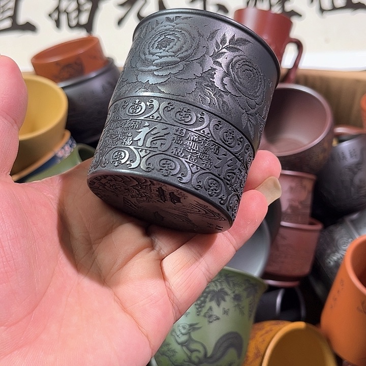 茶杯紫砂全手工紫砂主人杯