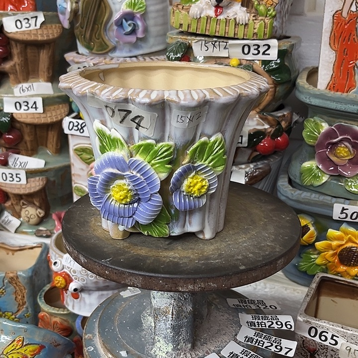 粗陶材质多肉花盆