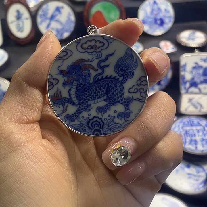 不****瓷片瓷片镶嵌挂件