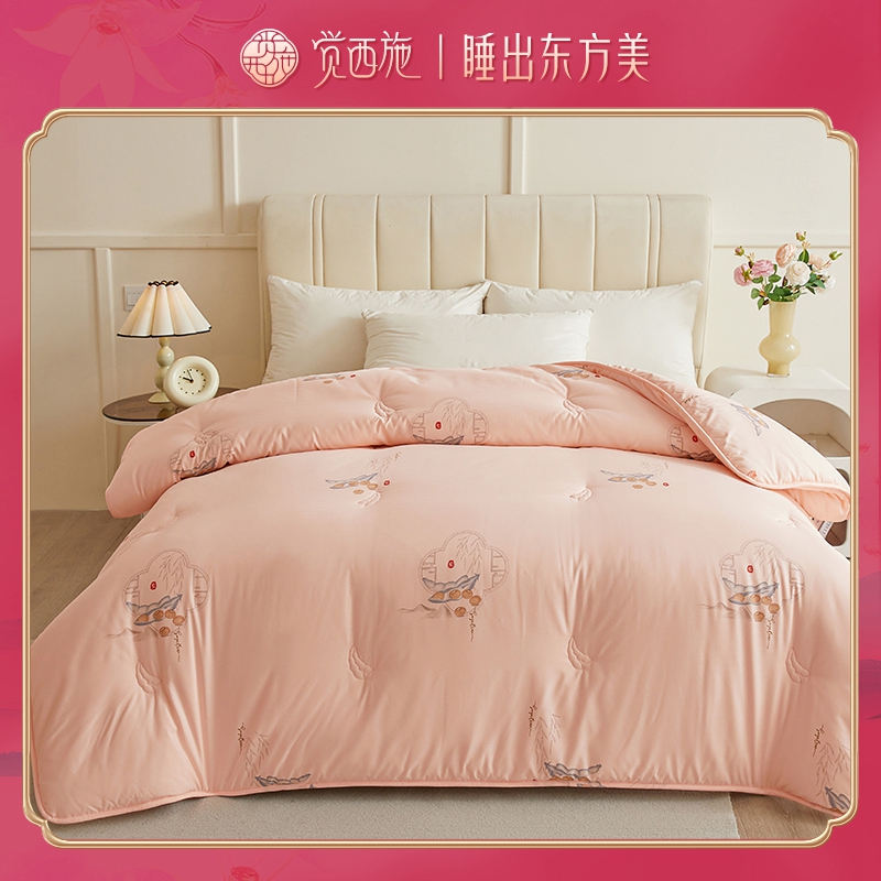 觉西施*香韵提花大豆纤维被