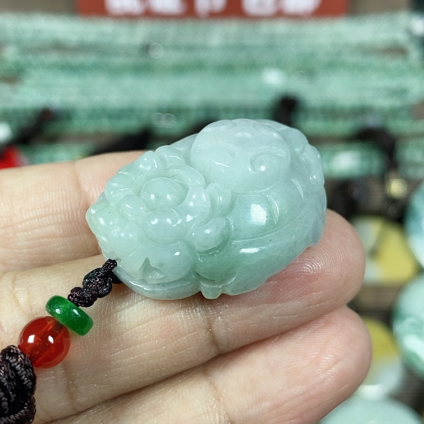 【闪购商品】翡翠颈饰未镶嵌玉吊坠翡翠玉龙龟吊坠