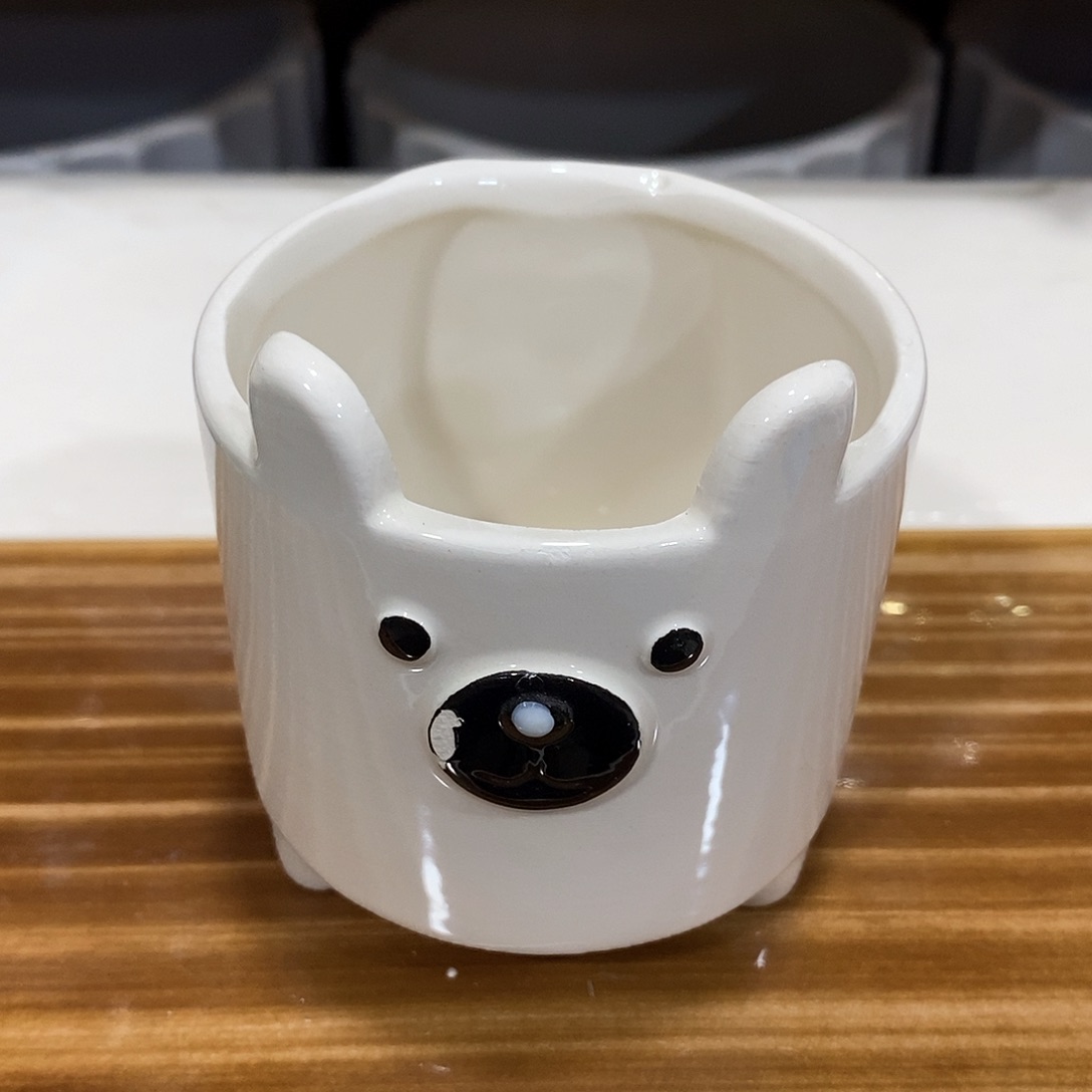 摆件陶盆有孔 瑕疵介意勿拍