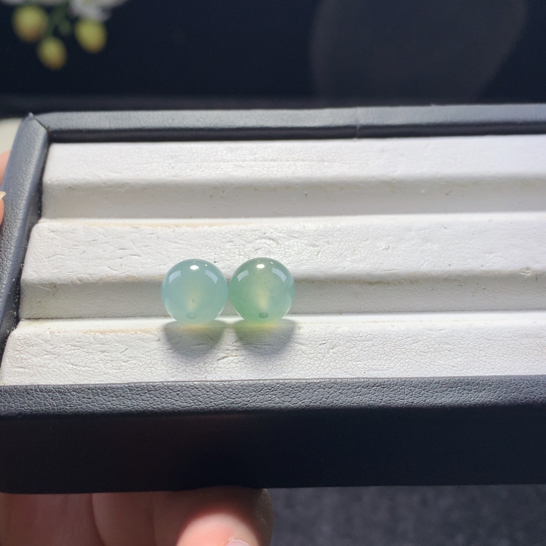 琪***宝翡翠未镶嵌手串卡9冰珠