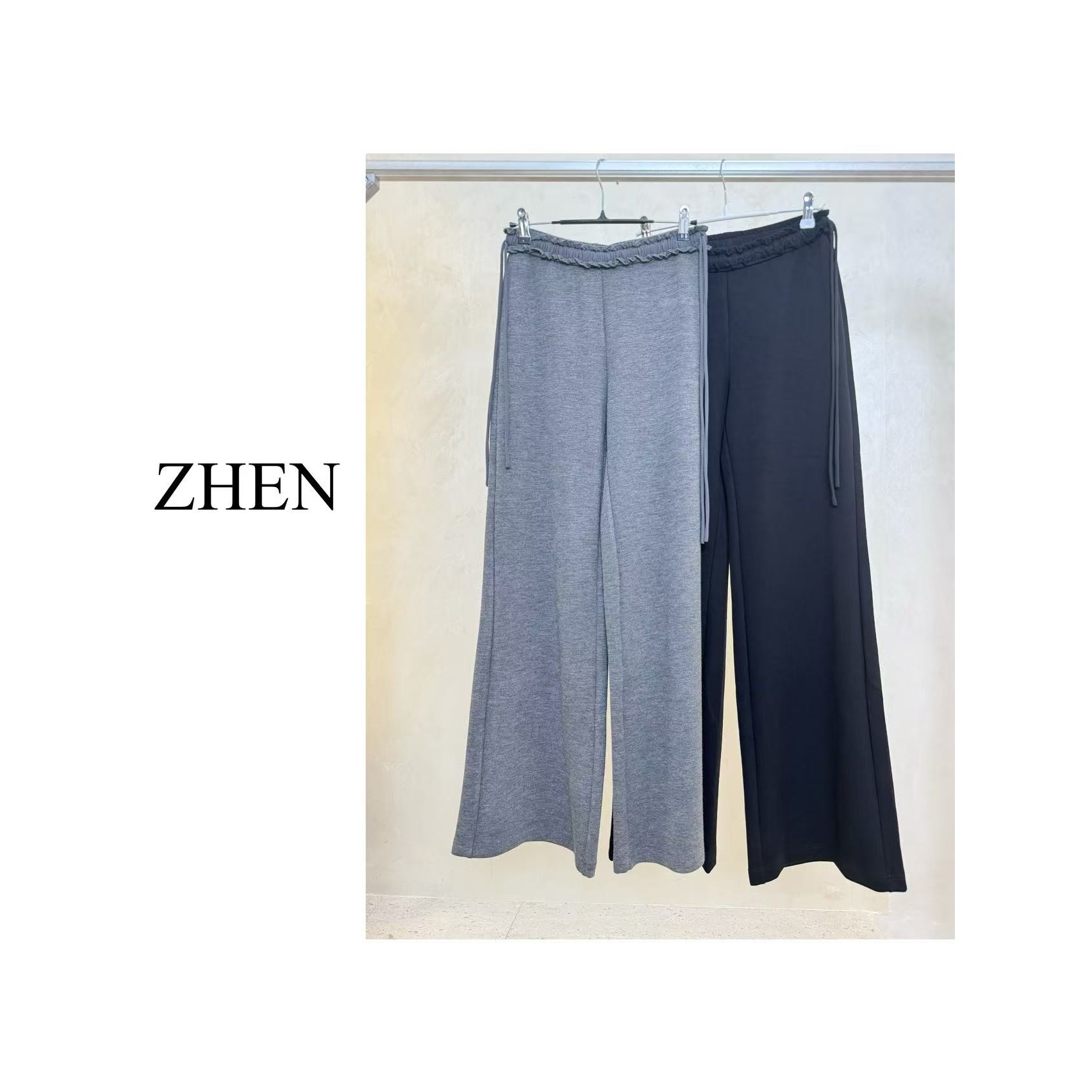 【ZHEN】25Y00269 2025新款裤子显瘦遮肉小众设计款