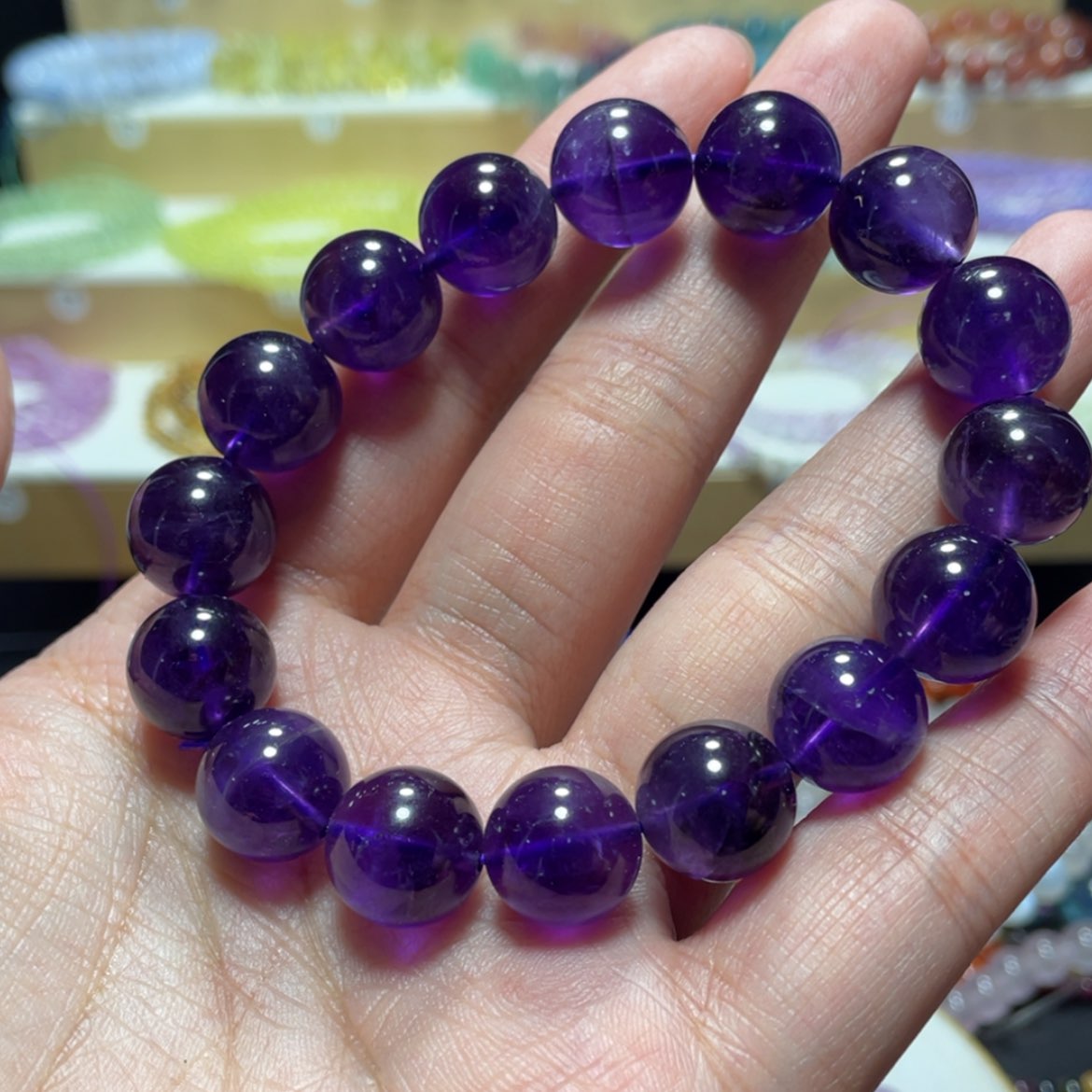 【闪购商品】水晶手串银S800镀金镶嵌钒**@