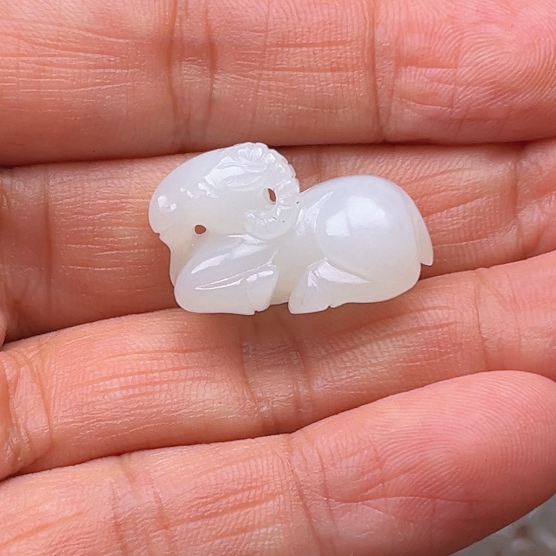 和田玉未镶嵌挂件小*玮