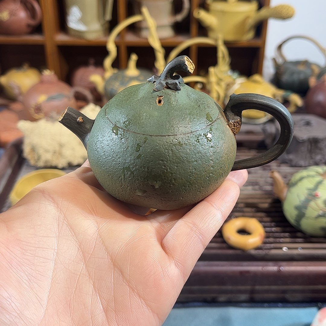 茶宠紫砂全手小青柑