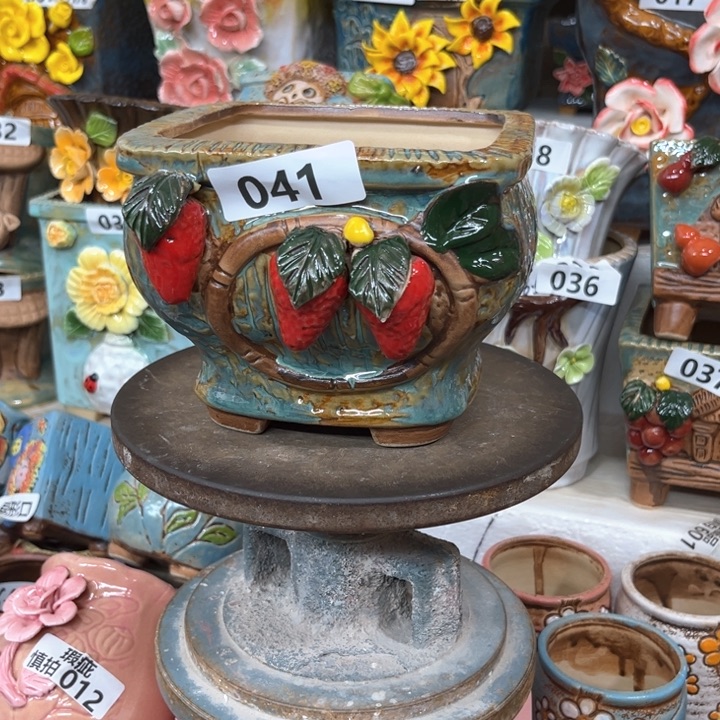 紫砂花盆粗陶材质多肉花盆