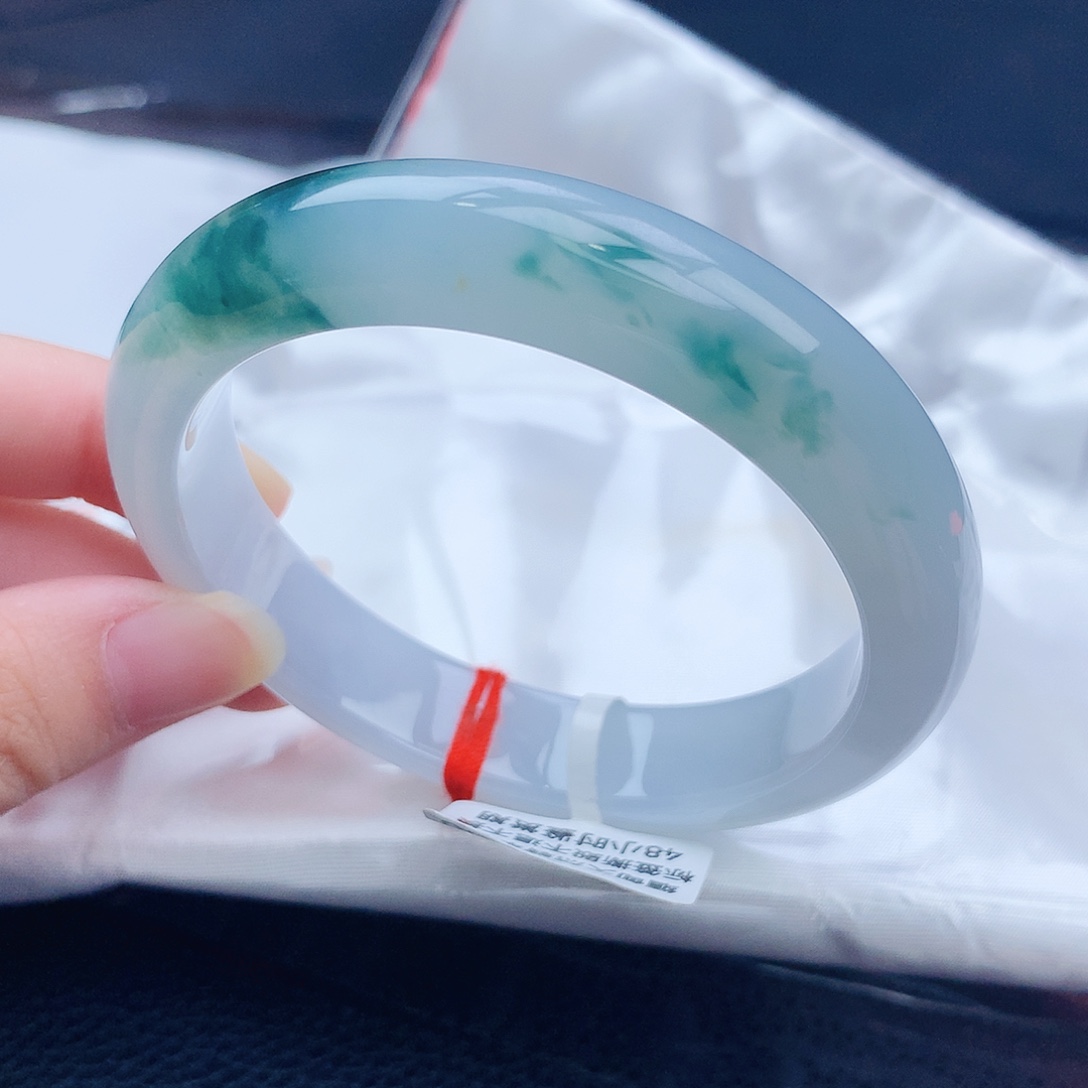 翡翠未镶嵌手镯缅甸天然翡翠A货手镯