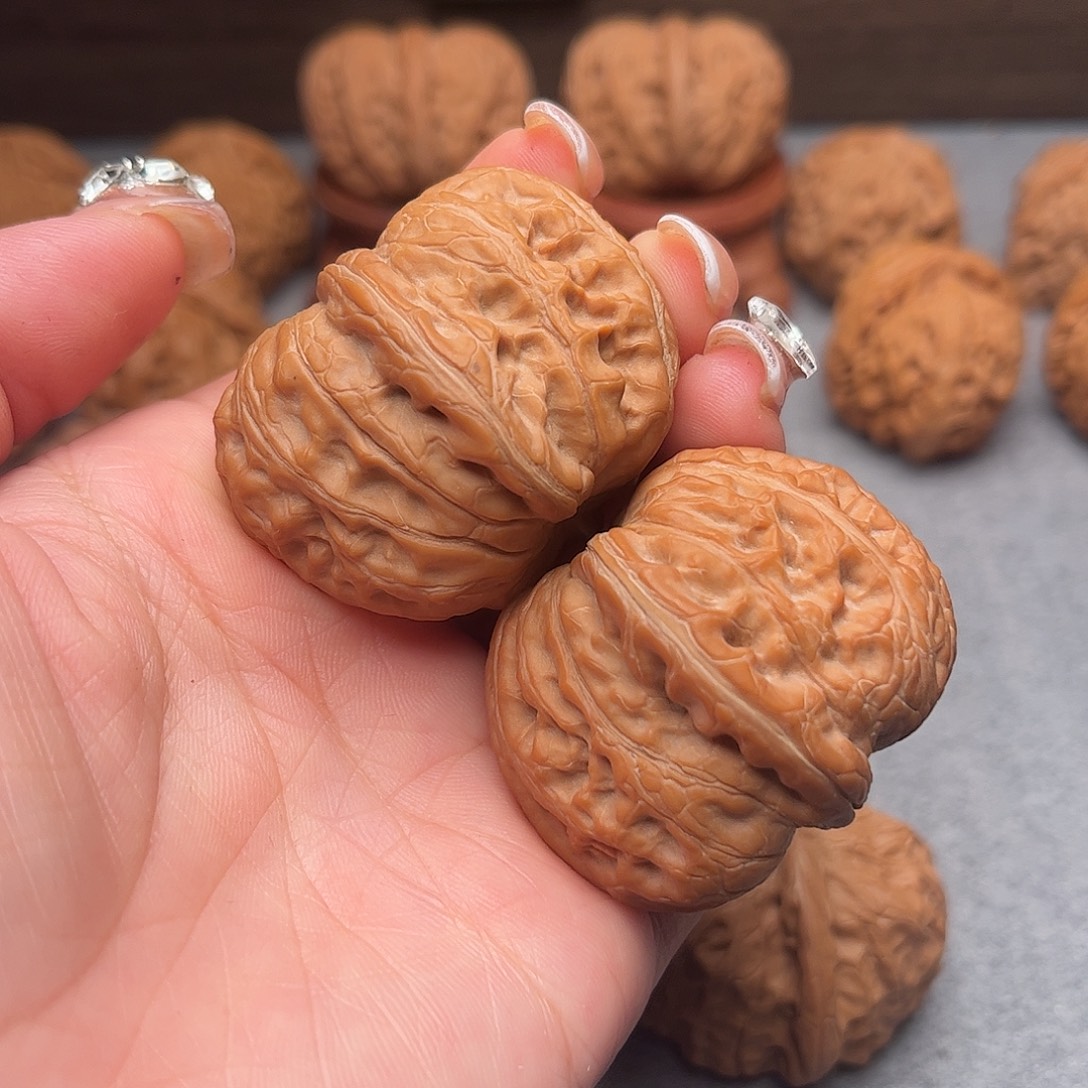 把件文玩核桃元宝42尺