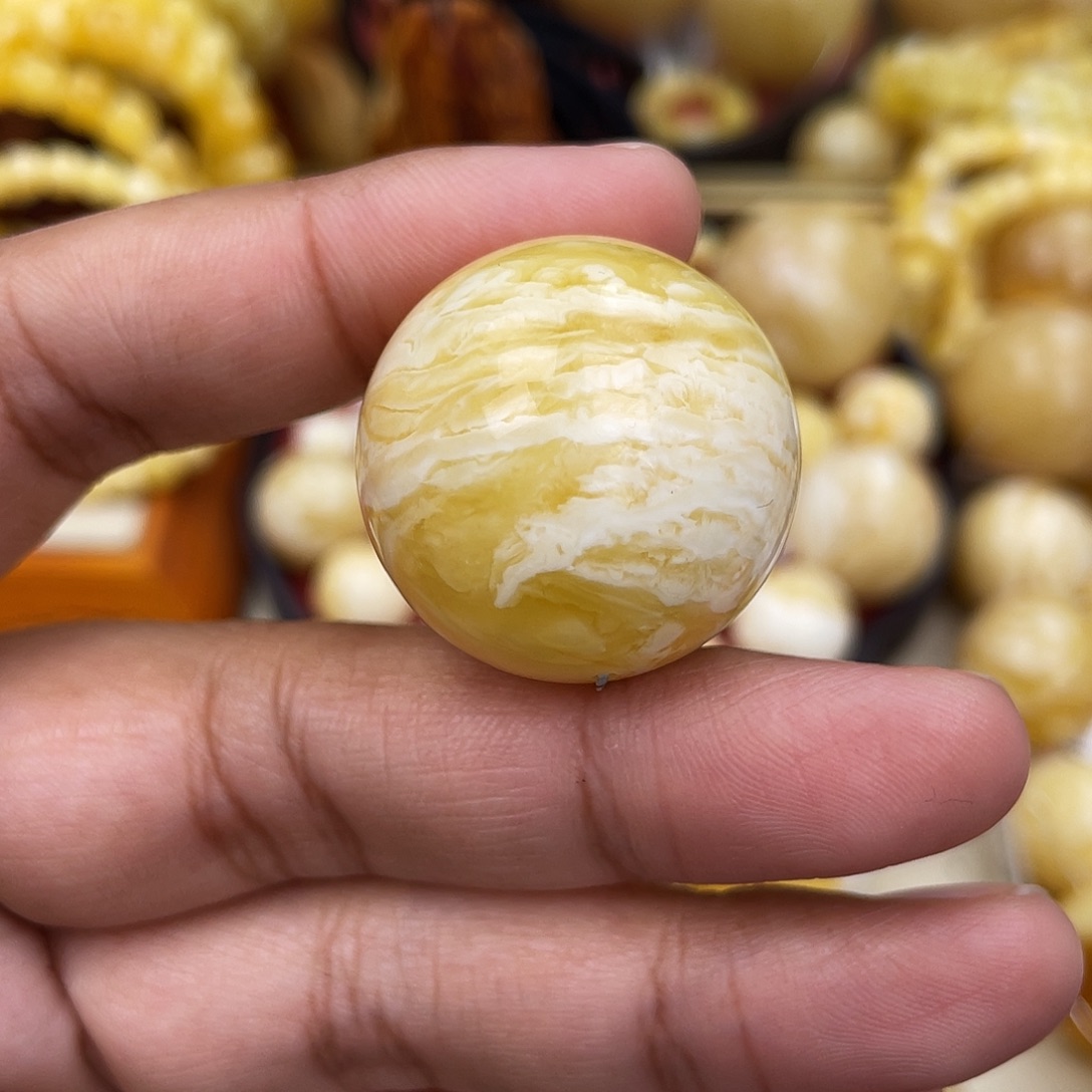蜜蜡未镶嵌珠宝奇石28.4虎皮