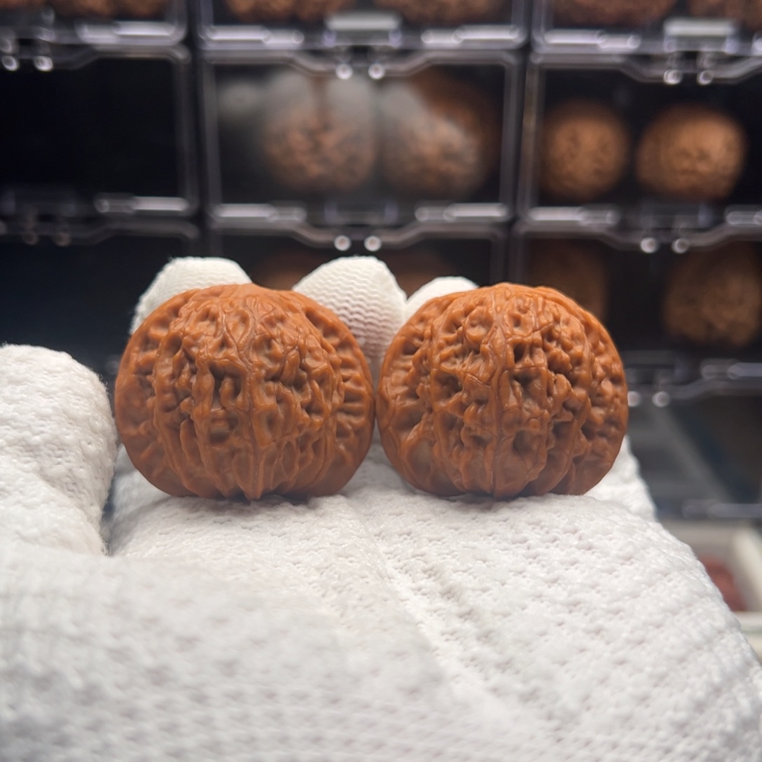 文玩核桃把件磨盘39