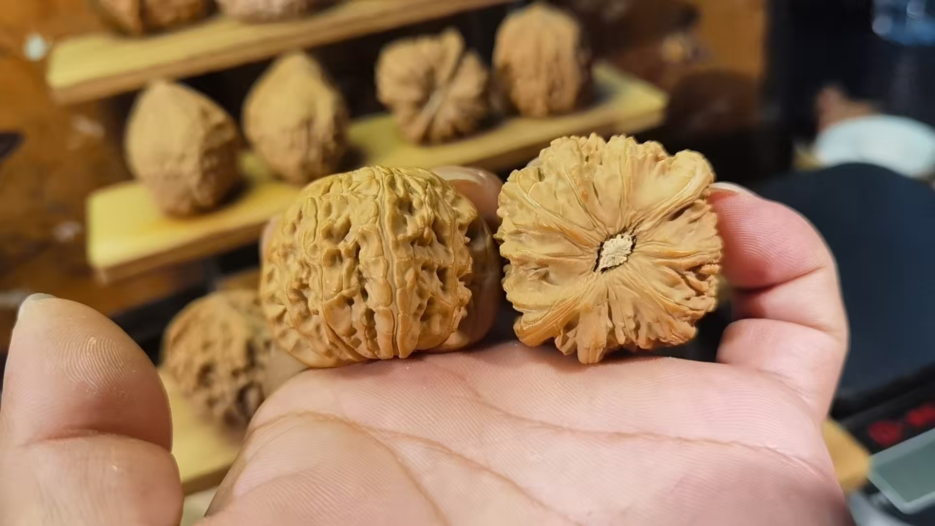 精品盘玩文玩核桃白狮子球白闷白