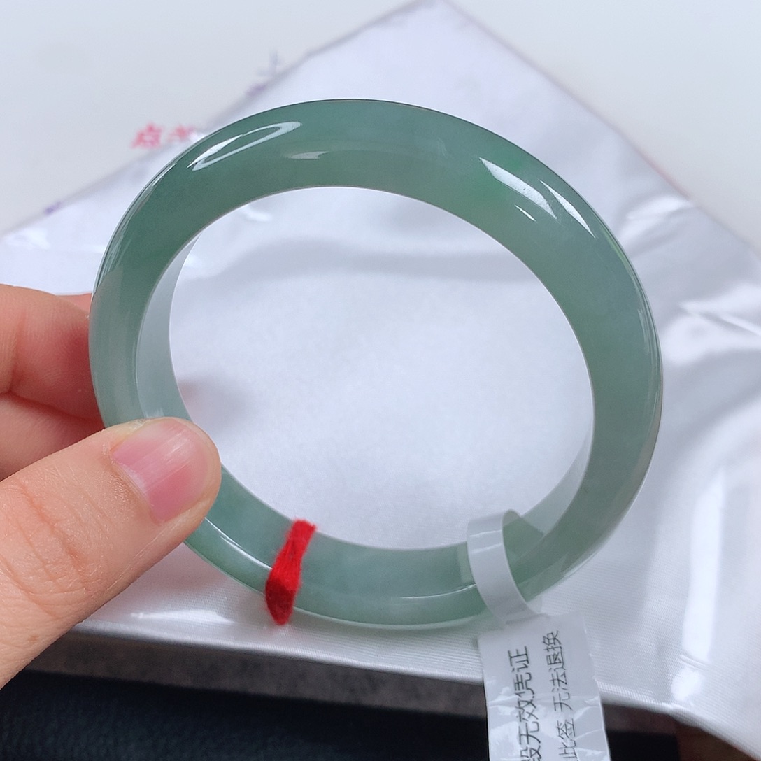 翡翠手镯未镶嵌 正圈⑨⑦