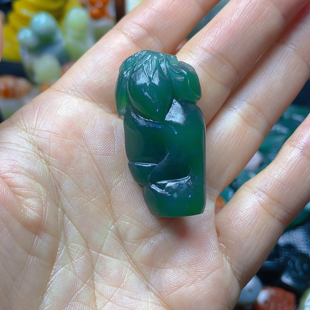 青田石印石松****峰西安绿