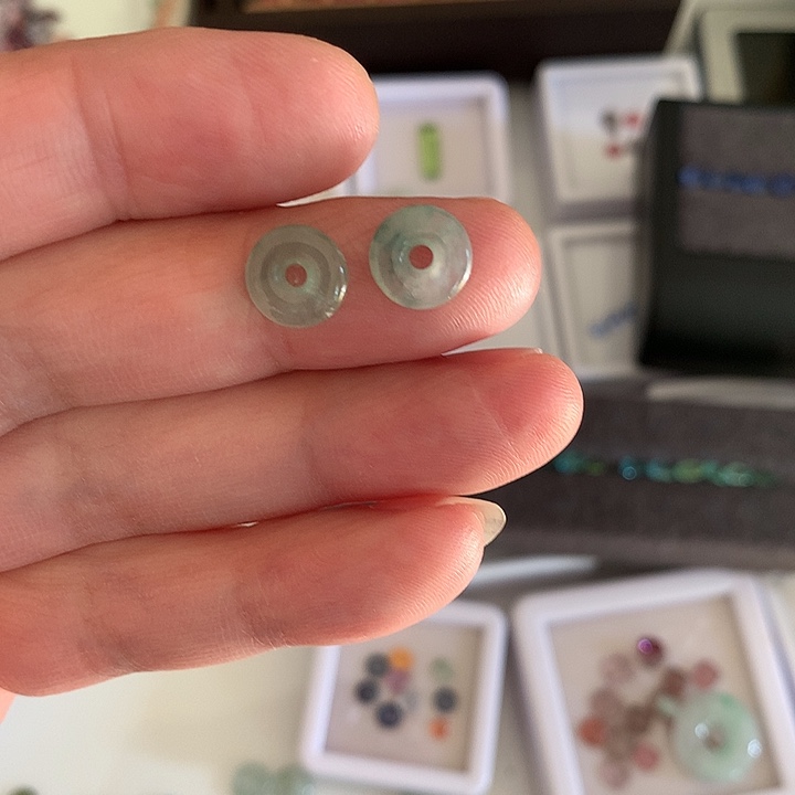 翡翠散珠天然A货翡翠