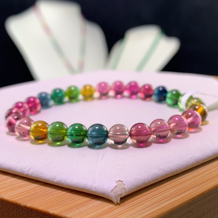 双色碧玺手链未镶嵌