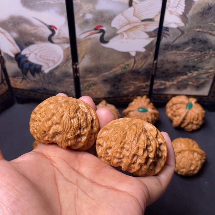 文玩核桃把件44宫灯