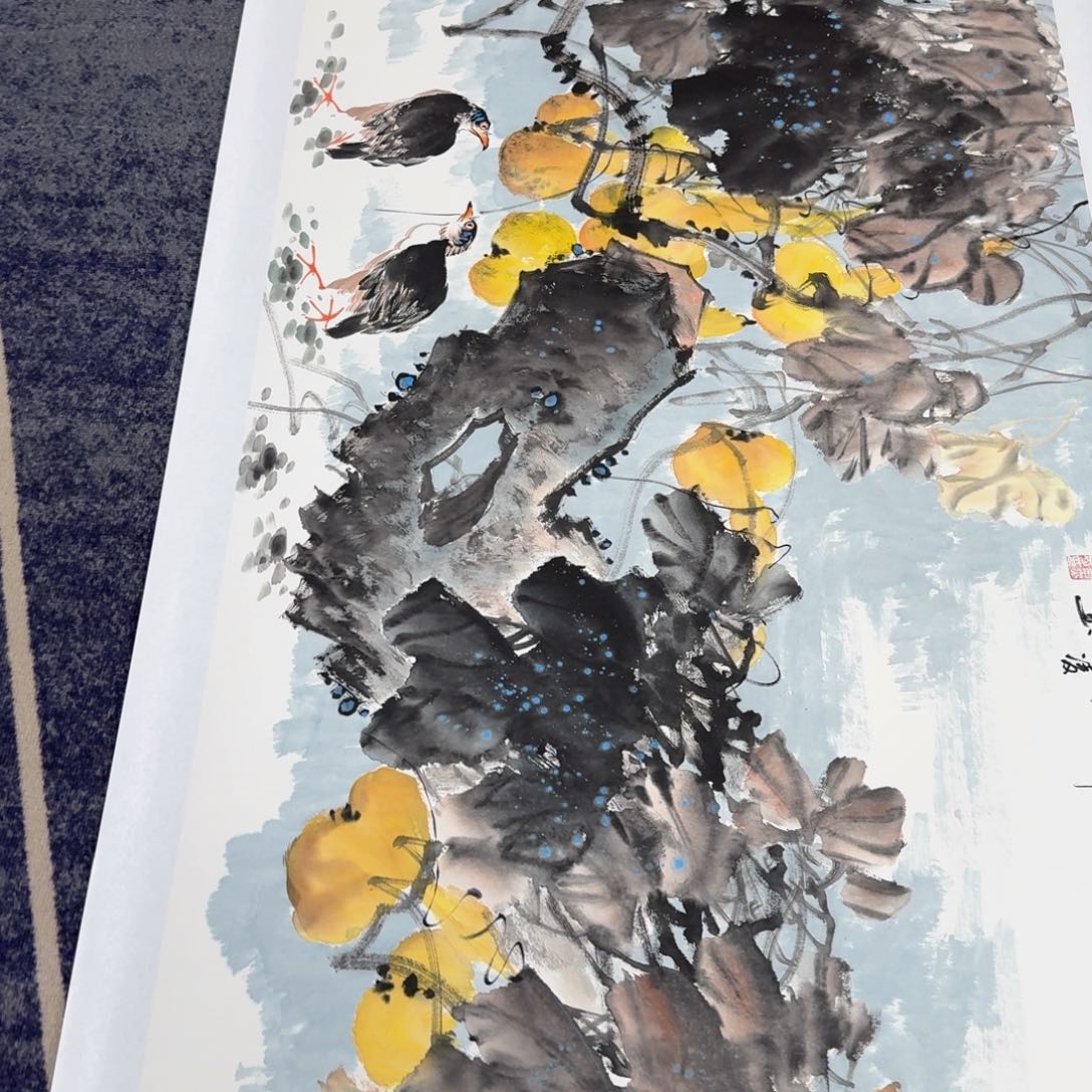 国画国画作品山水花鸟