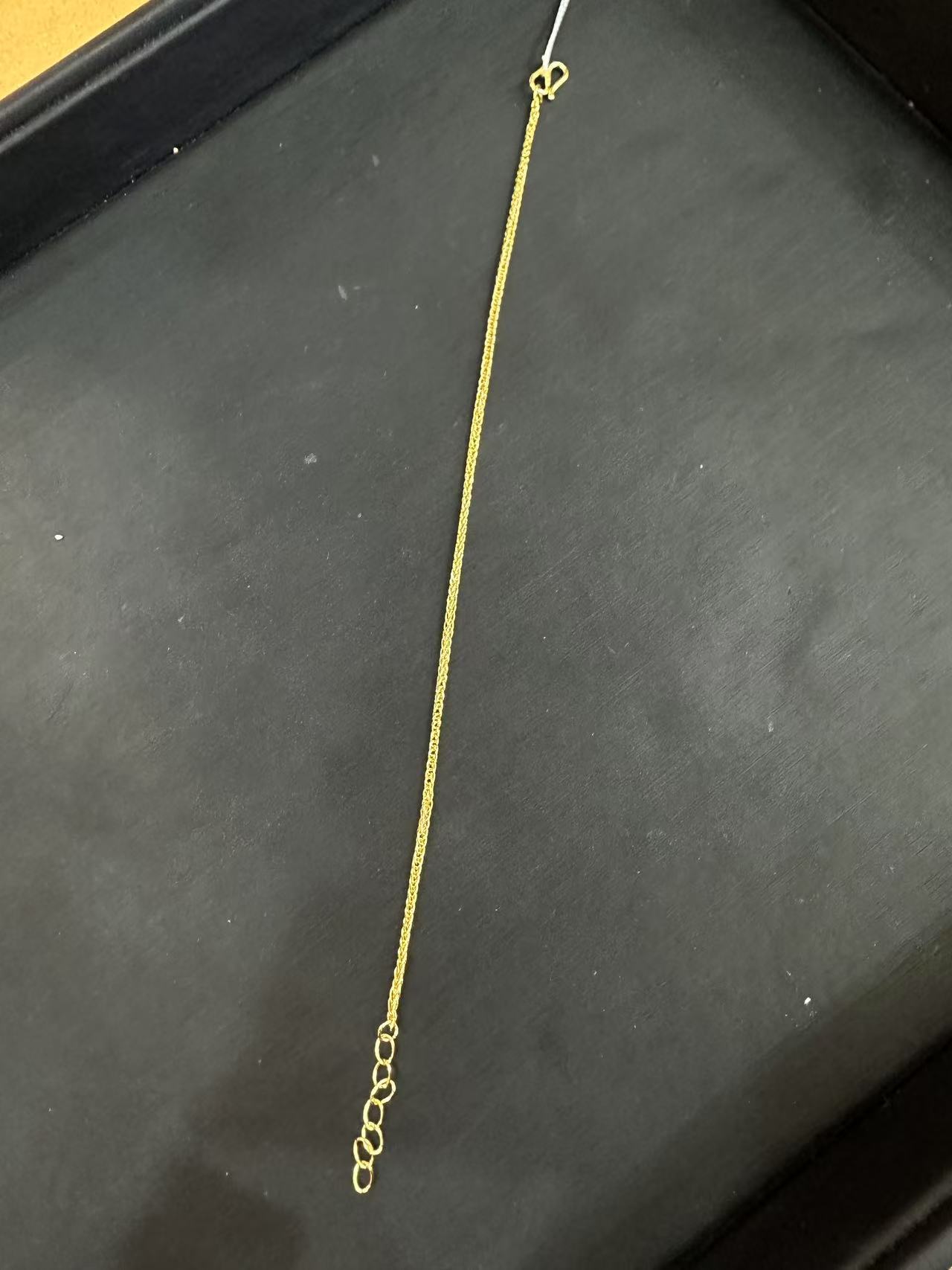 【金展珠宝】足金 肖邦手链 带延长链