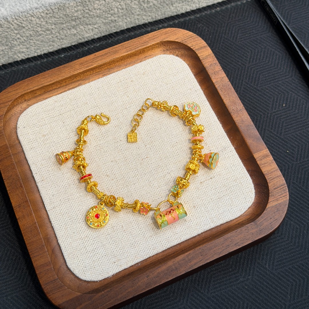 ★现货★足金999夏季DIY手串搭配合计22.86g多退少补-拍前联系