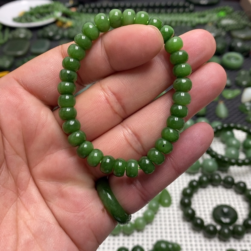 【闪购商品】和田玉（碧玉）手链未镶嵌