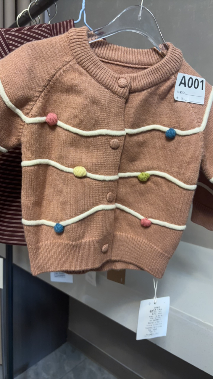 针织打底衫毛衣 粉色 儿童款 女宝宝款