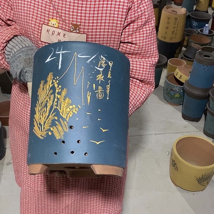 紫砂花盆紫砂花盆