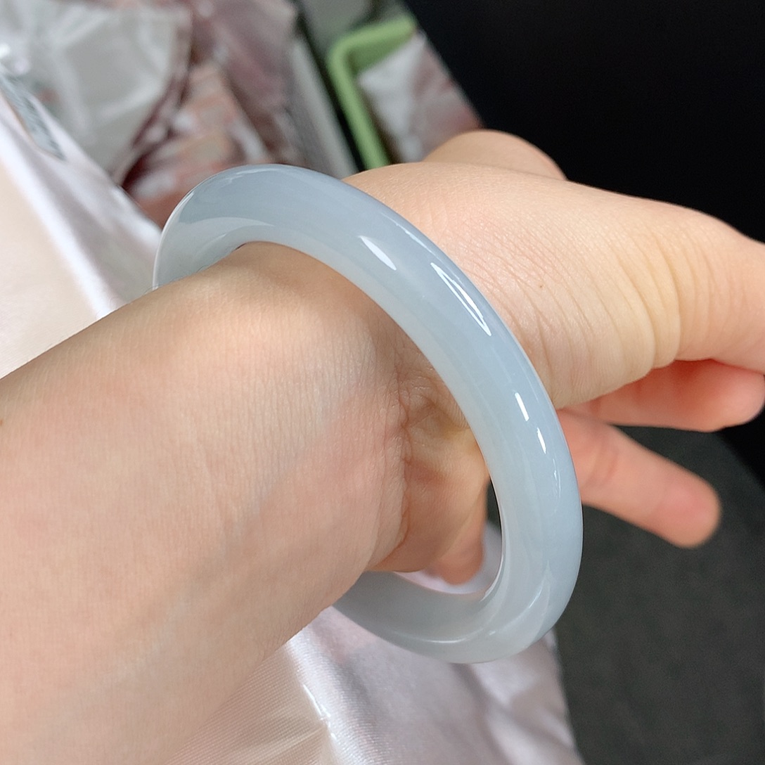 翡翠手镯未镶嵌 圆条①②⑦