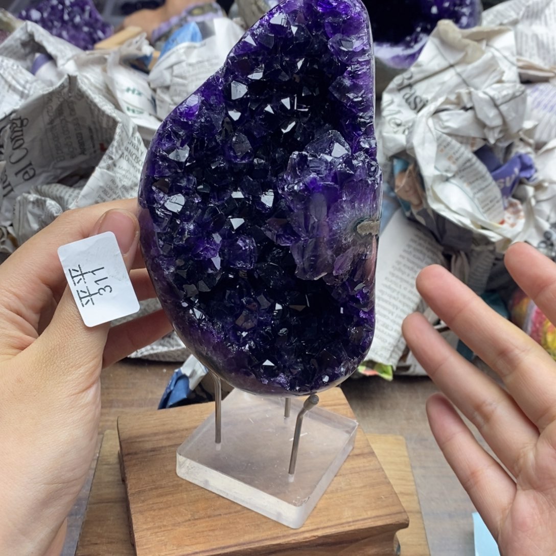 紫晶珠宝半成品未镶嵌