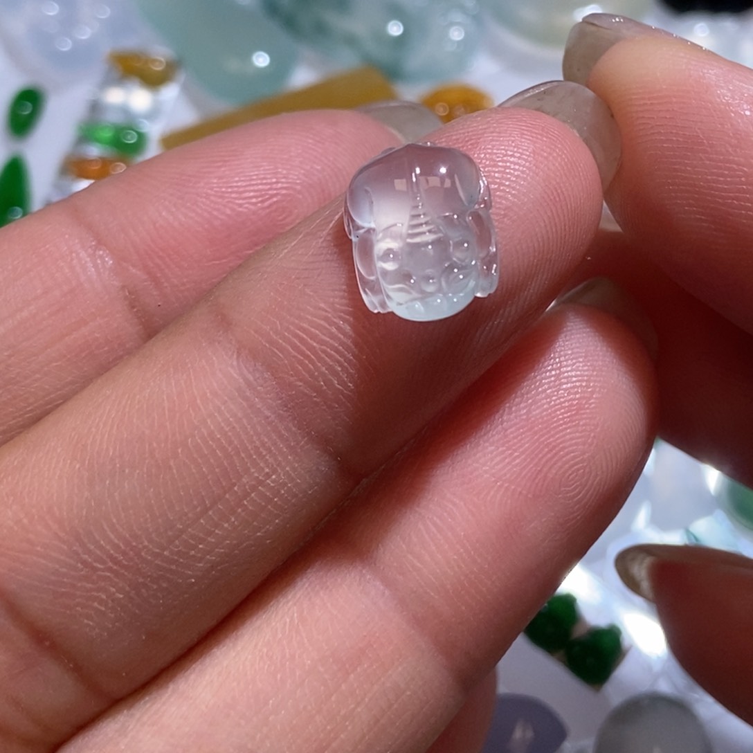 未镶嵌定制翡翠丫*翡翠12/9/4.4