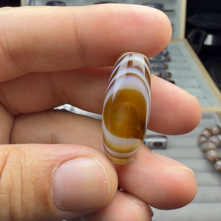 玛瑙/玉髓合金橄榄珠