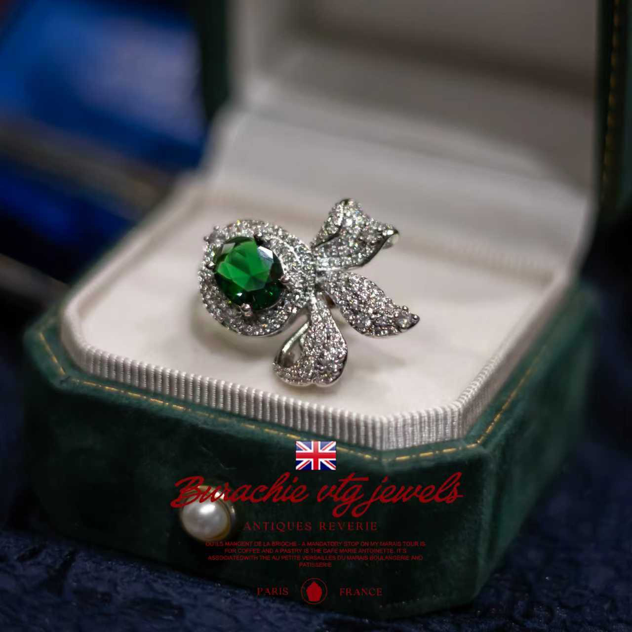 铜合金仿水晶戒指 【4279】周年珍藏英｜经典原标克拉款CrownFrett