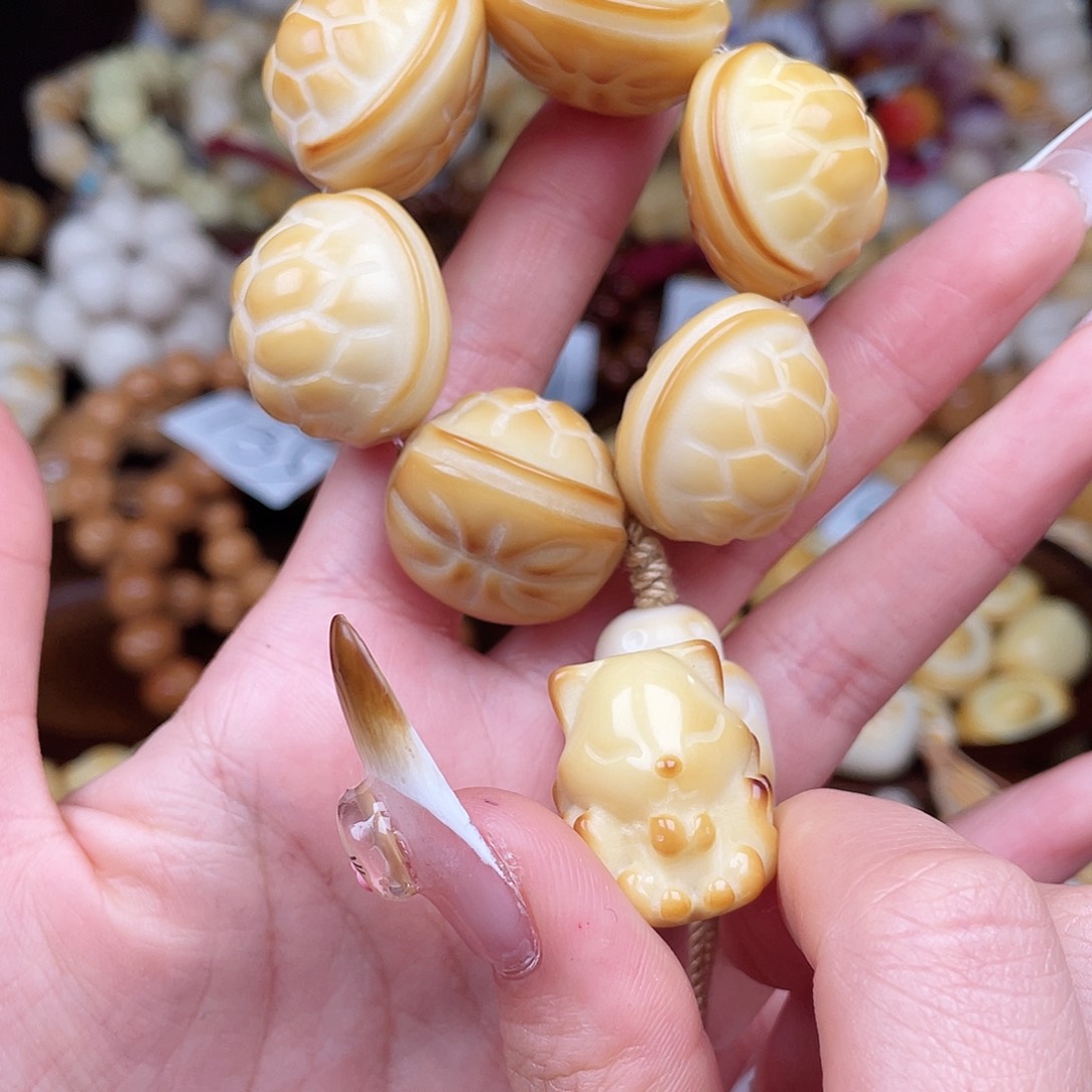 吊坠白玉菩提成品c